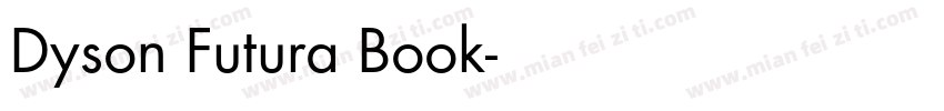 Dyson Futura Book字体转换